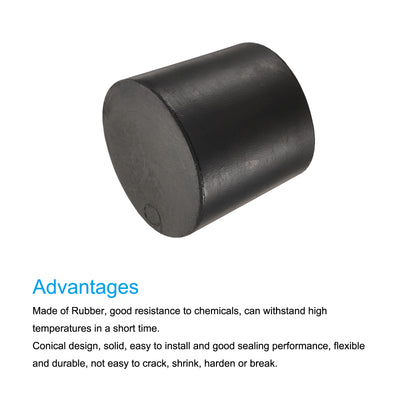 Harfington Rubber Tapered Plug Solid for Powder Coating, Painting, Plating, Sandblasting