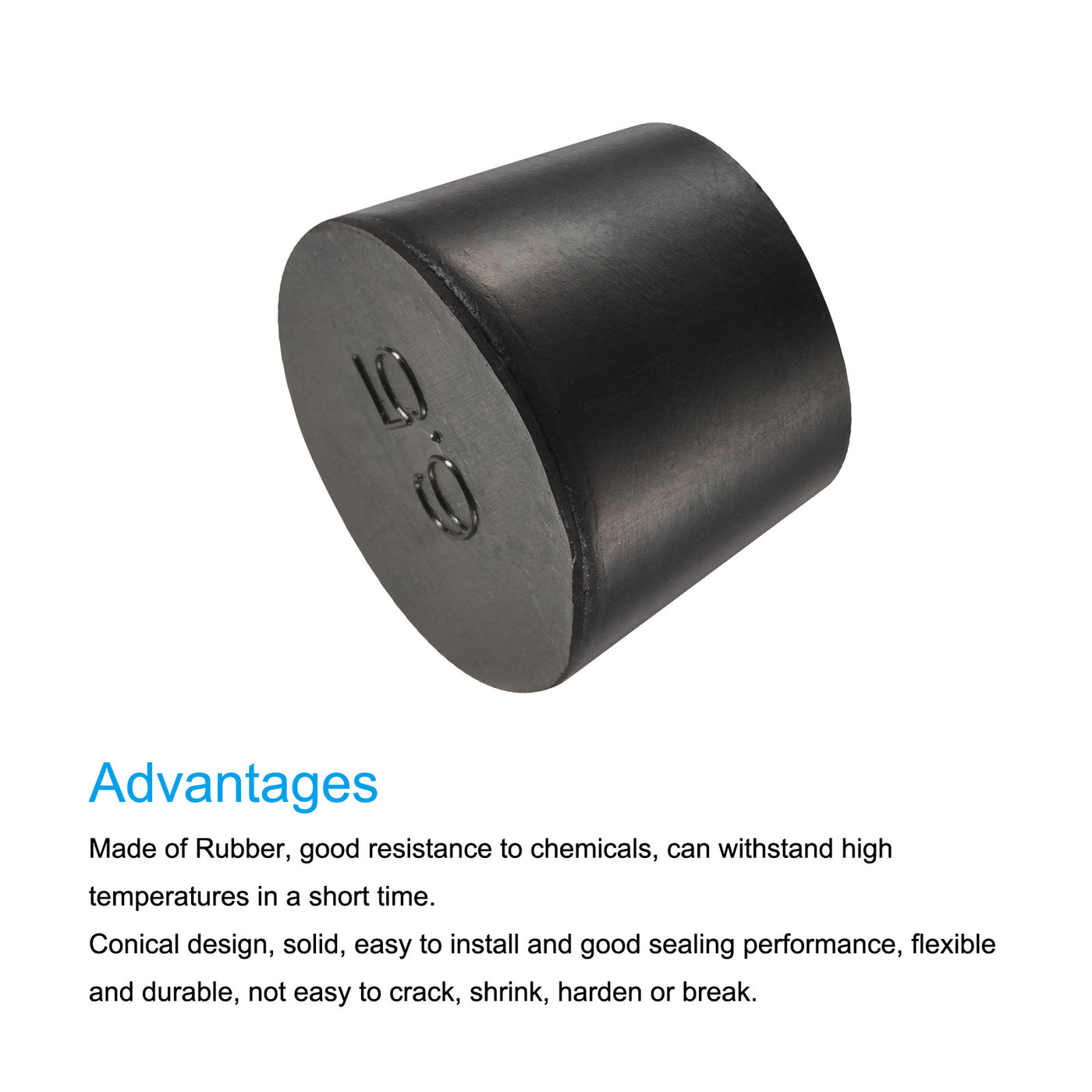 Harfington Rubber Tapered Plug Solid for Powder Coating, Painting, Plating, Sandblasting