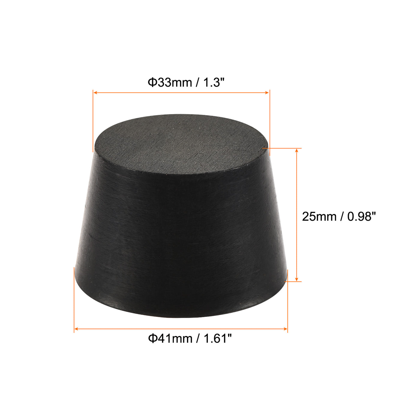 Harfington Rubber Tapered Plug Solid for Powder Coating, Painting, Plating, Sandblasting