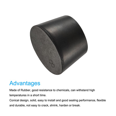 Harfington Rubber Tapered Plug Solid for Powder Coating, Painting, Plating, Sandblasting