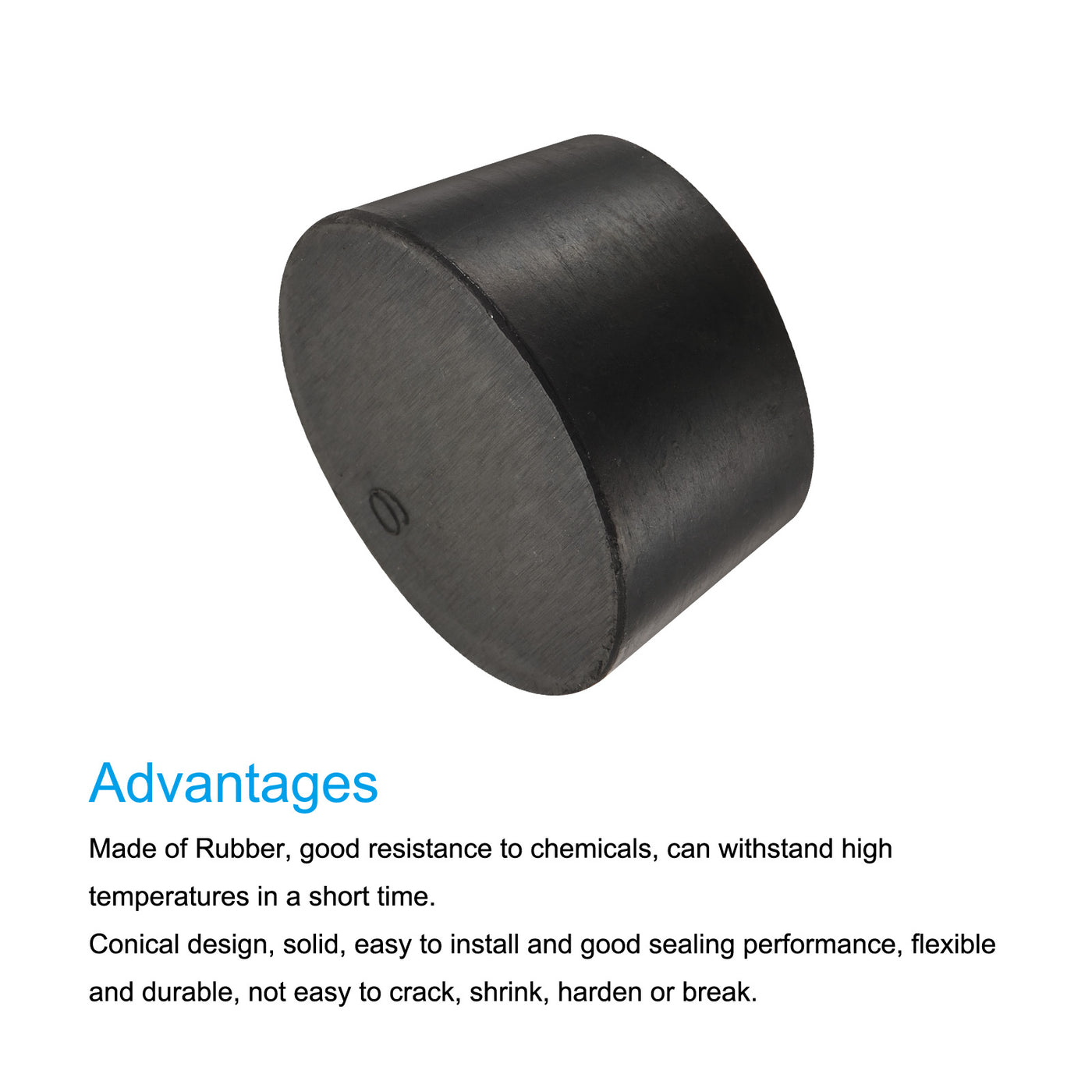 Harfington Rubber Tapered Plug Solid for Powder Coating, Painting, Plating, Sandblasting