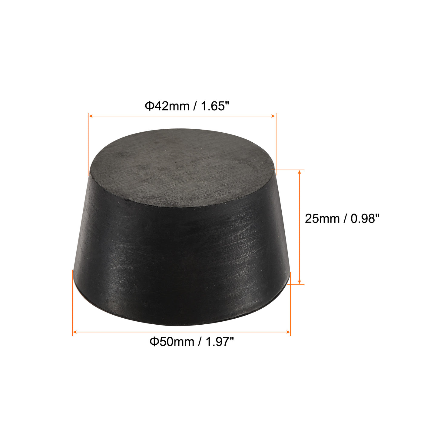 Harfington Rubber Tapered Plug Solid for Powder Coating, Painting, Plating, Sandblasting