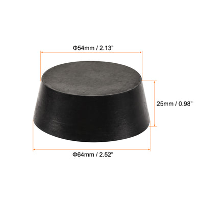 Harfington Rubber Tapered Plug Solid for Powder Coating, Painting, Plating, Sandblasting