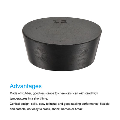 Harfington Rubber Tapered Plug Solid for Powder Coating, Painting, Plating, Sandblasting