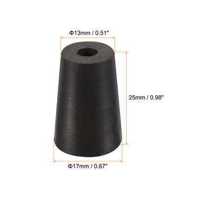 Harfington Rubber Tapered Plug with Hole Powder Coating, Painting, Plating, Sandblasting