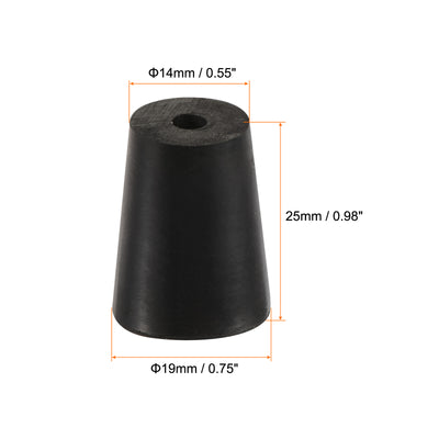 Harfington Rubber Tapered Plug with Hole Powder Coating, Painting, Plating, Sandblasting