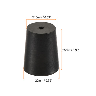 Harfington Rubber Tapered Plug with Hole Powder Coating, Painting, Plating, Sandblasting