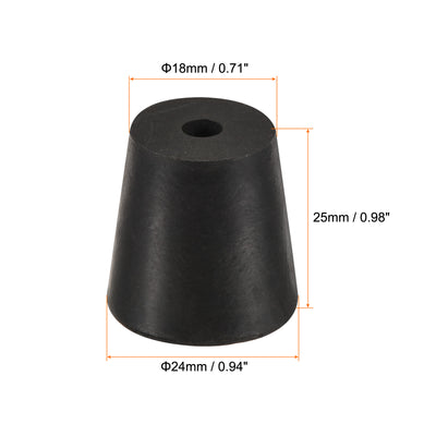 Harfington Rubber Tapered Plug with Hole Powder Coating, Painting, Plating, Sandblasting