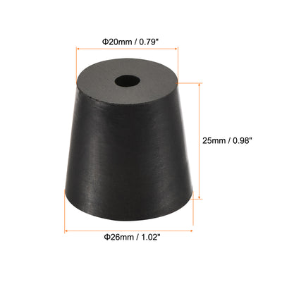 Harfington Rubber Tapered Plug with Hole Powder Coating, Painting, Plating, Sandblasting