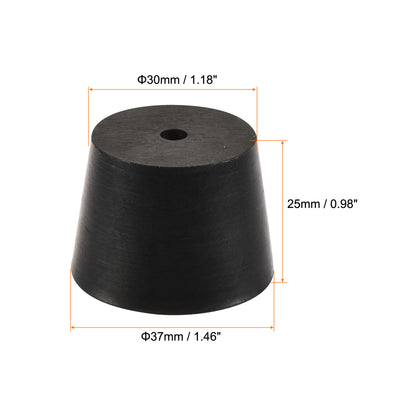 Harfington Rubber Tapered Plug with Hole Powder Coating, Painting, Plating, Sandblasting