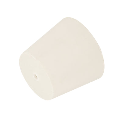 Harfington Rubber Tapered Plug with Hole White for Sandblasting, Laboratory Use
