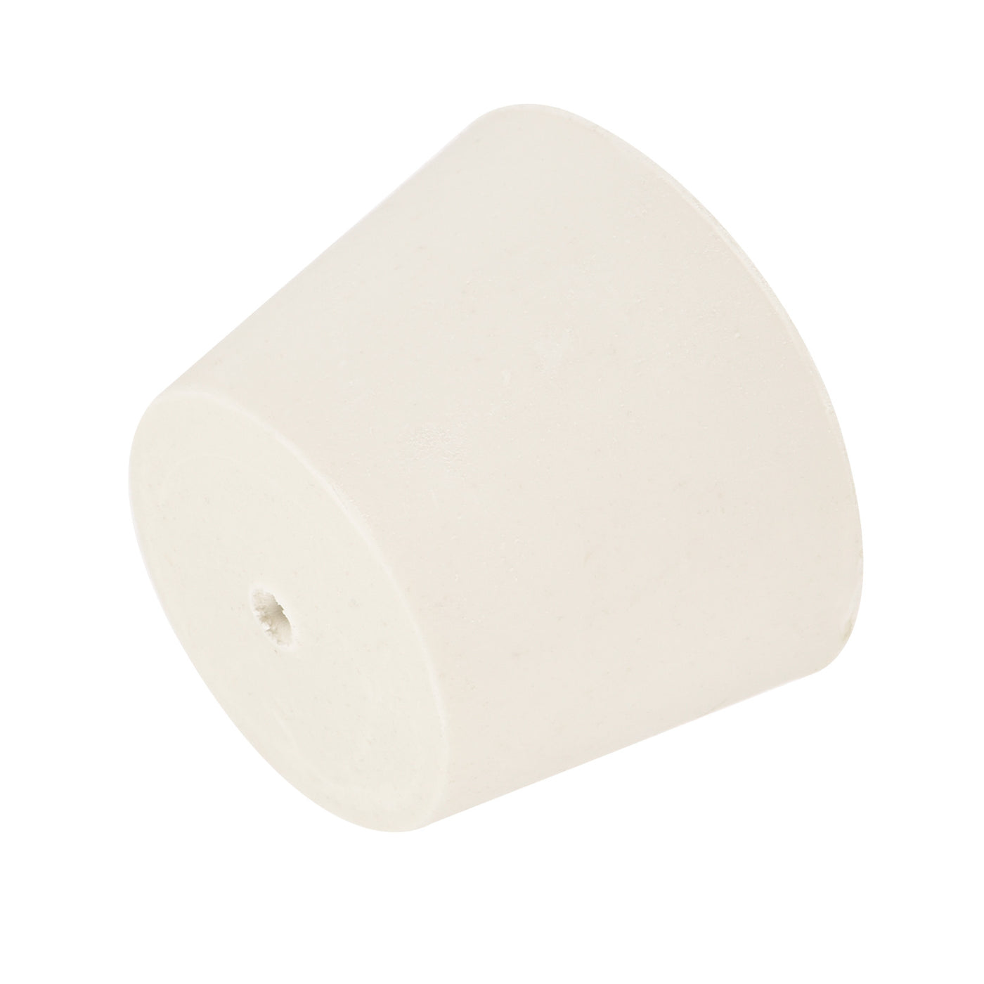 Harfington Rubber Tapered Plug with Hole White for Sandblasting, Laboratory Use