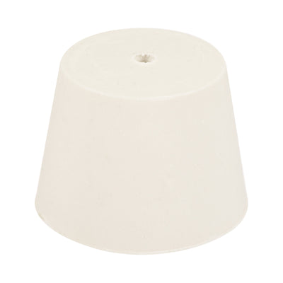 Harfington Rubber Tapered Plug with Hole White for Sandblasting, Laboratory Use