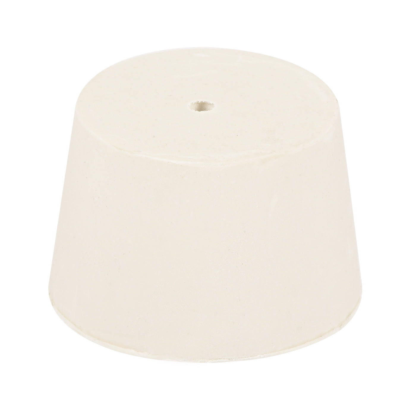 Harfington Rubber Tapered Plug with Hole White for Sandblasting, Laboratory Use