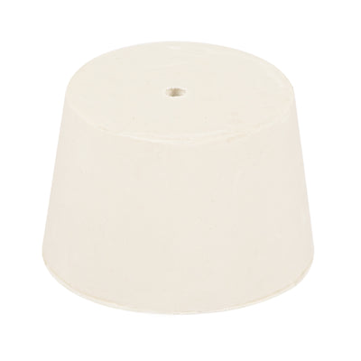 Harfington Rubber Tapered Plug with Hole White for Sandblasting, Laboratory Use