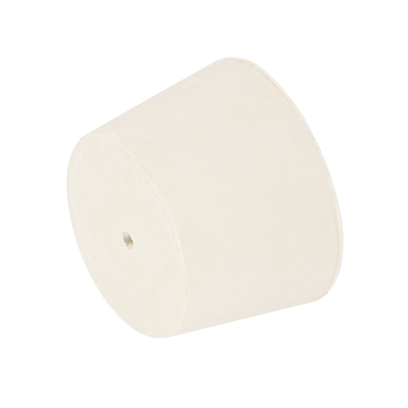 Harfington Rubber Tapered Plug with Hole White for Sandblasting, Laboratory Use