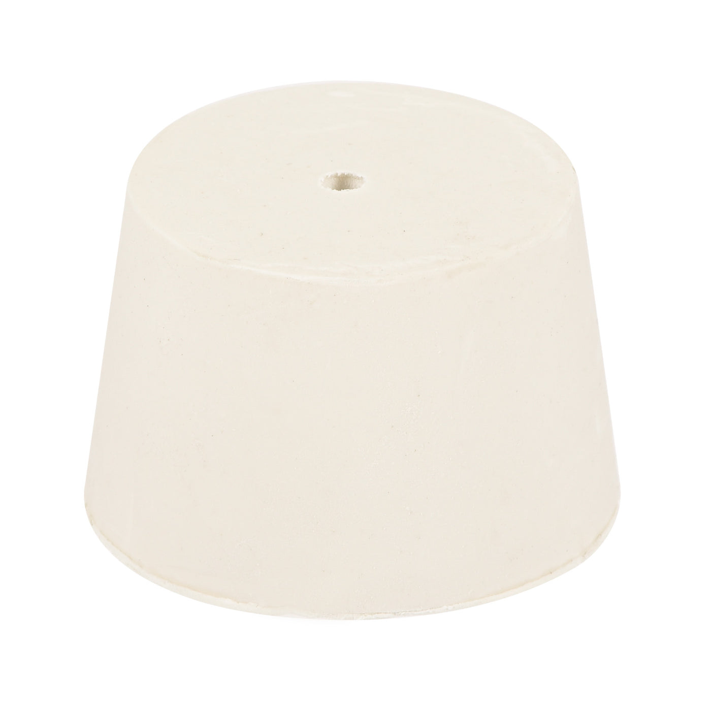 Harfington Rubber Tapered Plug with Hole White for Sandblasting, Laboratory Use