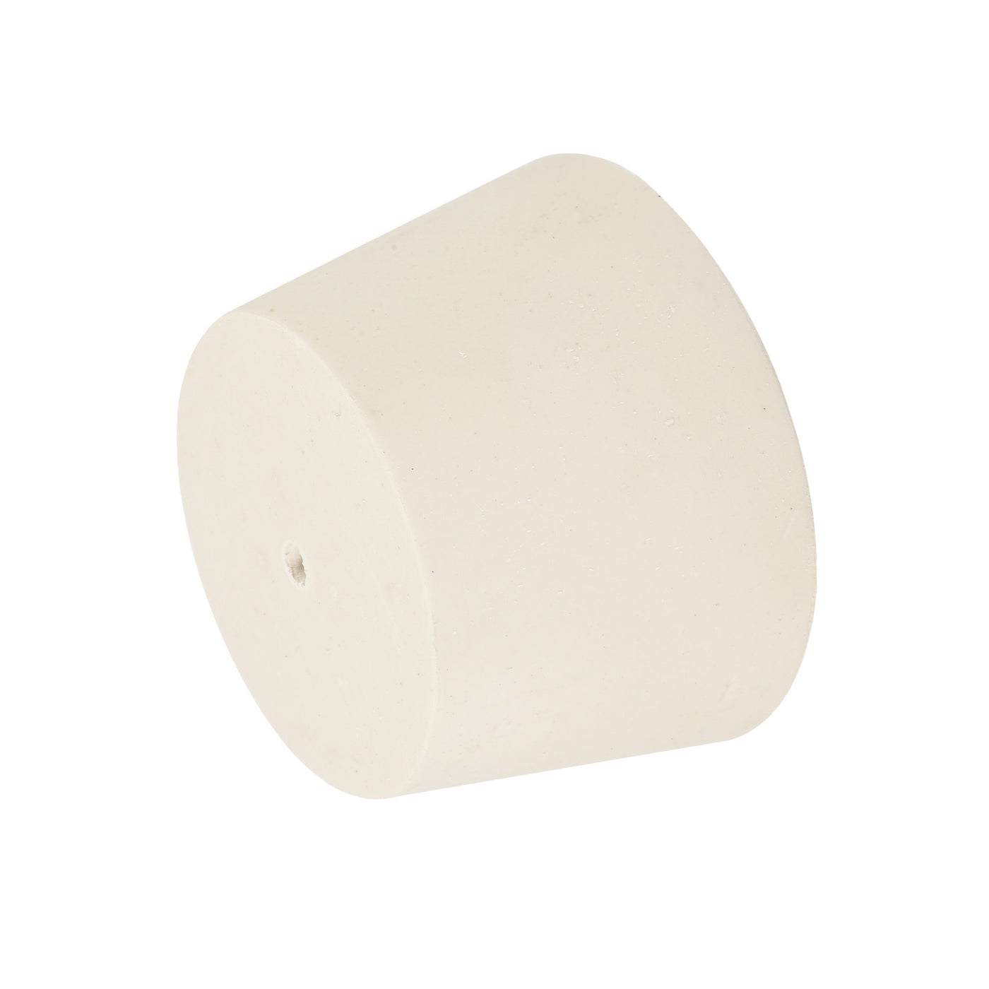 Harfington Rubber Tapered Plug with Hole White for Sandblasting, Laboratory Use