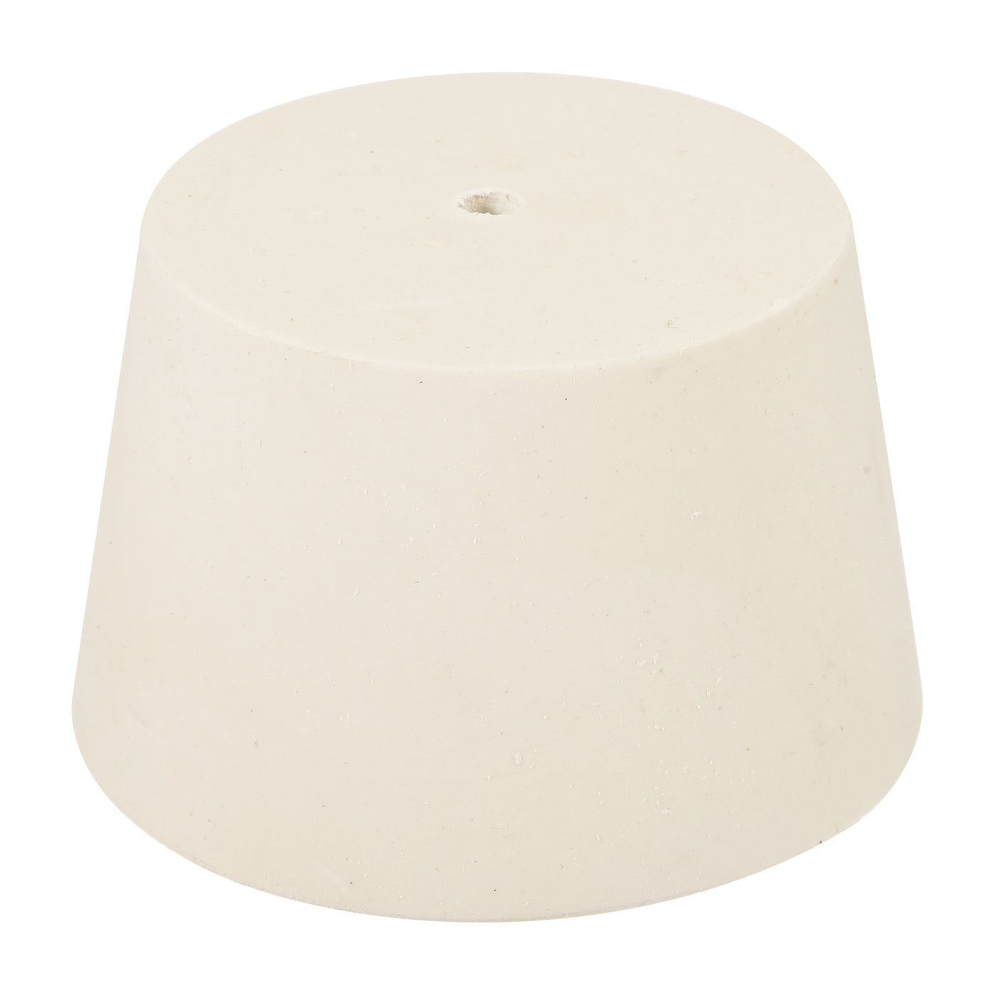 Harfington Rubber Tapered Plug with Hole White for Sandblasting, Laboratory Use