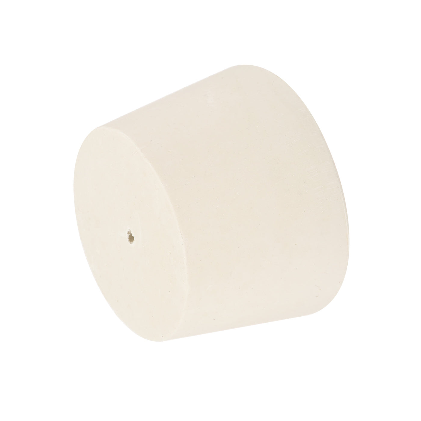 Harfington Rubber Tapered Plug with Hole White for Sandblasting, Laboratory Use