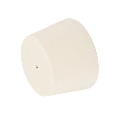 Harfington Rubber Tapered Plug with Hole White for Sandblasting, Laboratory Use