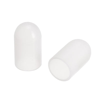 Harfington 17.5mm(0.69") Rubber End Caps Furniture Leg Protectors Tubing Covers 4pcs