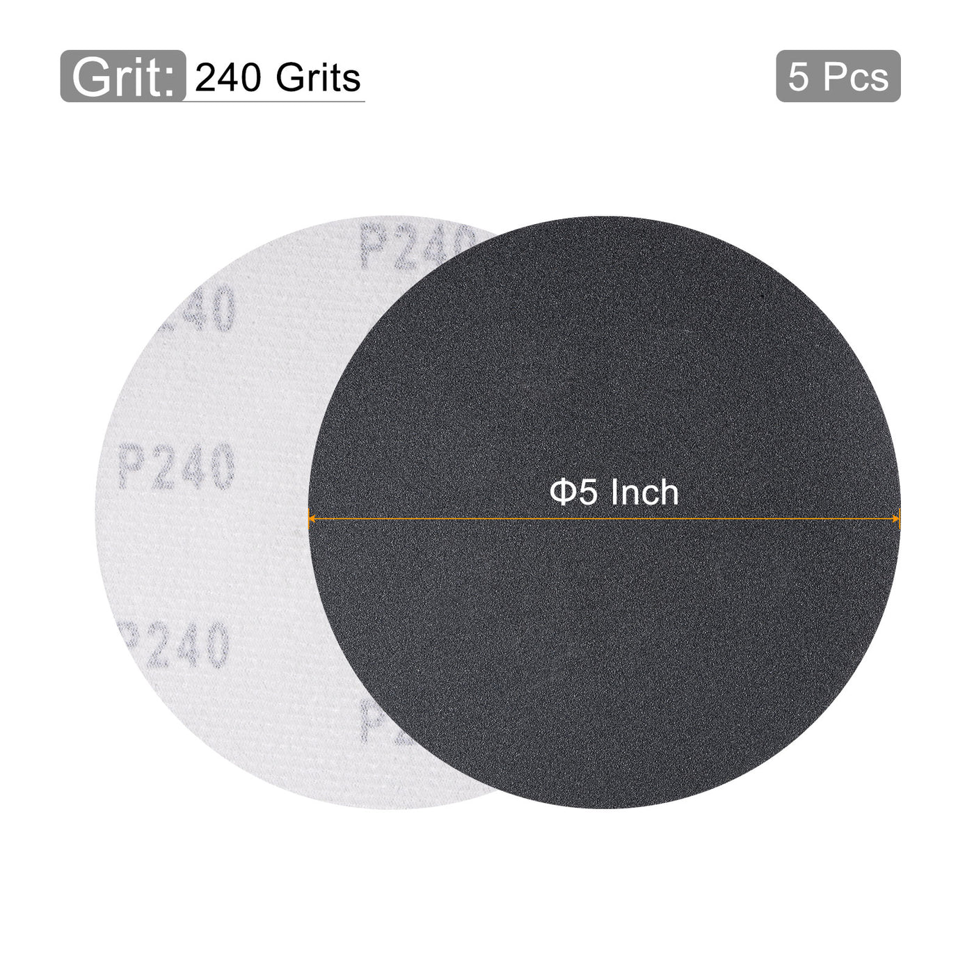 Harfington Sanding Disc Hook and Loop Silicon Carbide C-Weight Backing Sandpaper