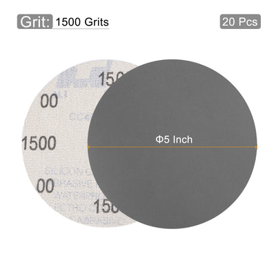 Harfington Sanding Disc Hook and Loop Wet/Dry Usable Silicon Carbide