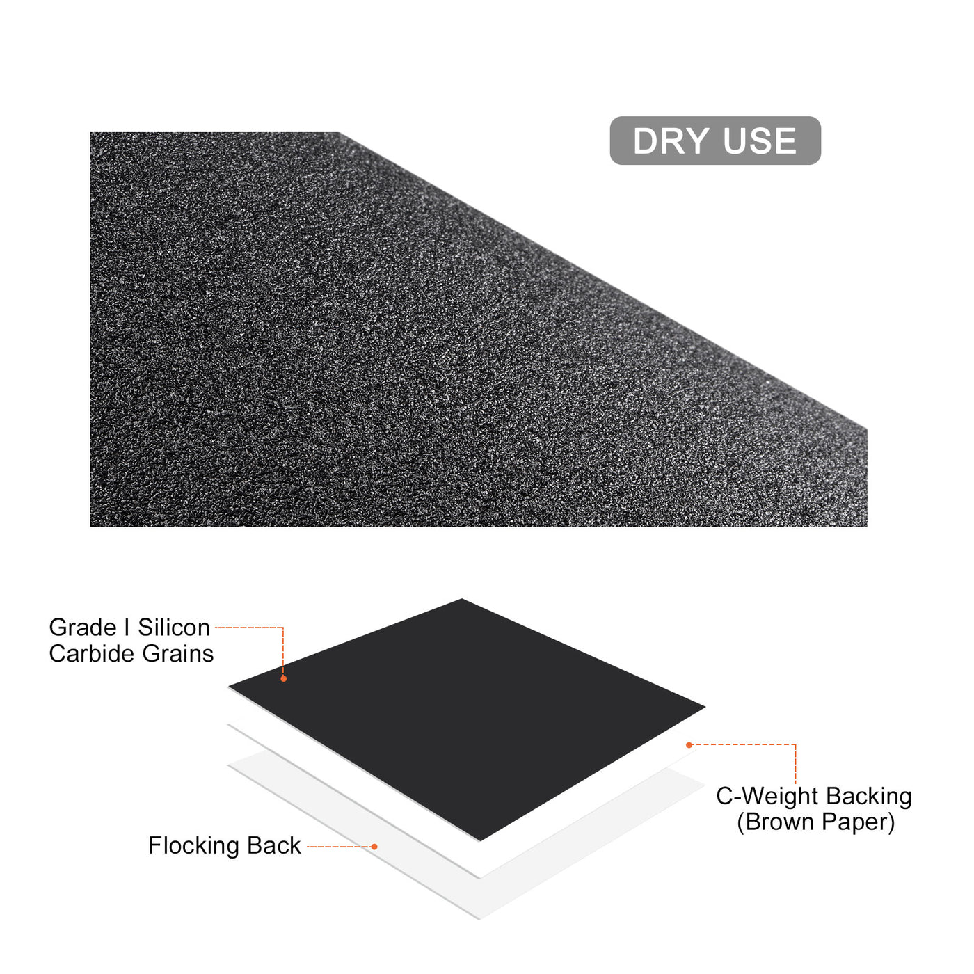 Harfington 6 Inch Sanding Disc Hook and Loop Silicon Carbide C-Weight Backing