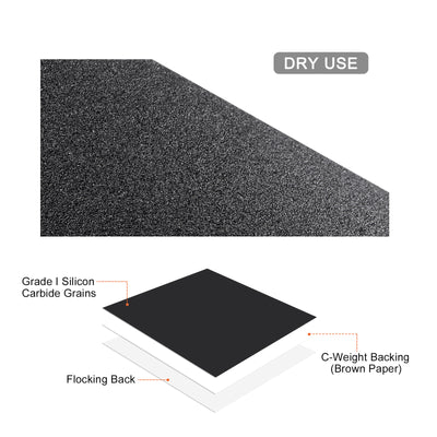 Harfington 6 Inch Sanding Disc Hook and Loop Silicon Carbide C-Weight Backing