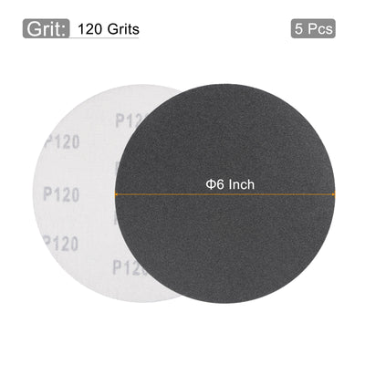 Harfington 6 inch Hook and Loop Silicon Carbide Sanding Disc