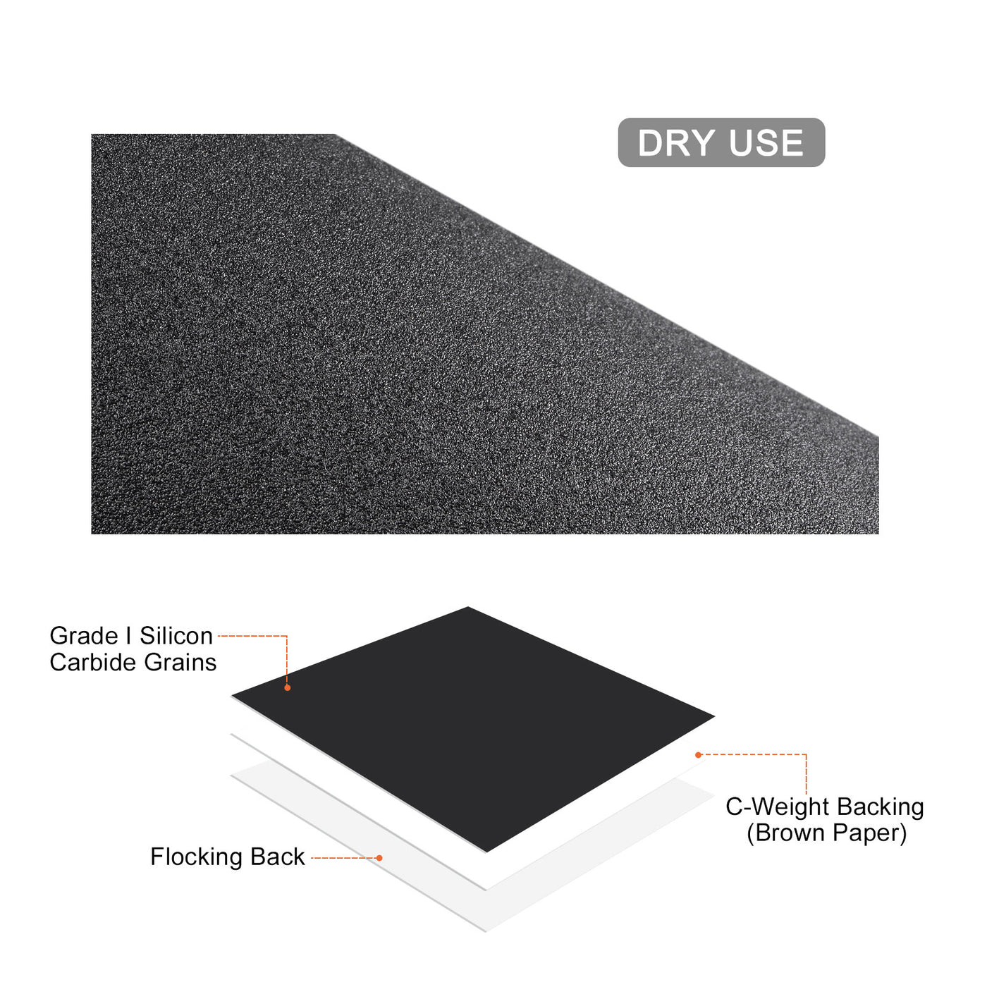 Harfington 6 inch Hook and Loop Silicon Carbide Sanding Disc