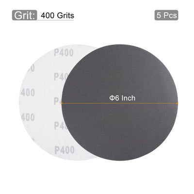 Harfington 6 inch Hook and Loop Silicon Carbide Sanding Disc
