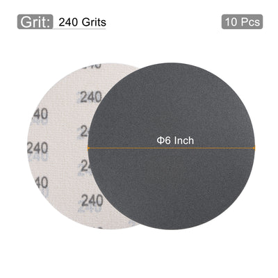 Harfington 6 inch Round Silicon Hook and Loop Wet/Dry Sanding Disc