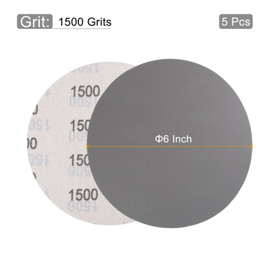 Harfington Grey 6 inch Round Hook and Loop Carbide C Sanding Disc