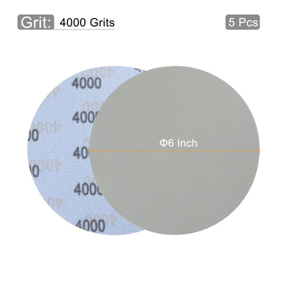 Harfington Grey 6 inch Round Hook and Loop Carbide C Sanding Disc