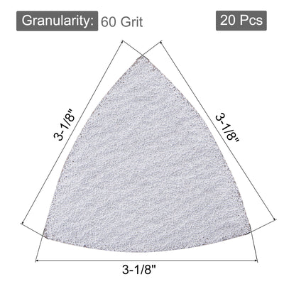 Harfington 3 inch Triangle Hook and Loop Back Sandpaper