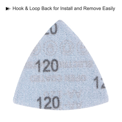 Harfington 3 inch Triangle Hook and Loop Back Sandpaper