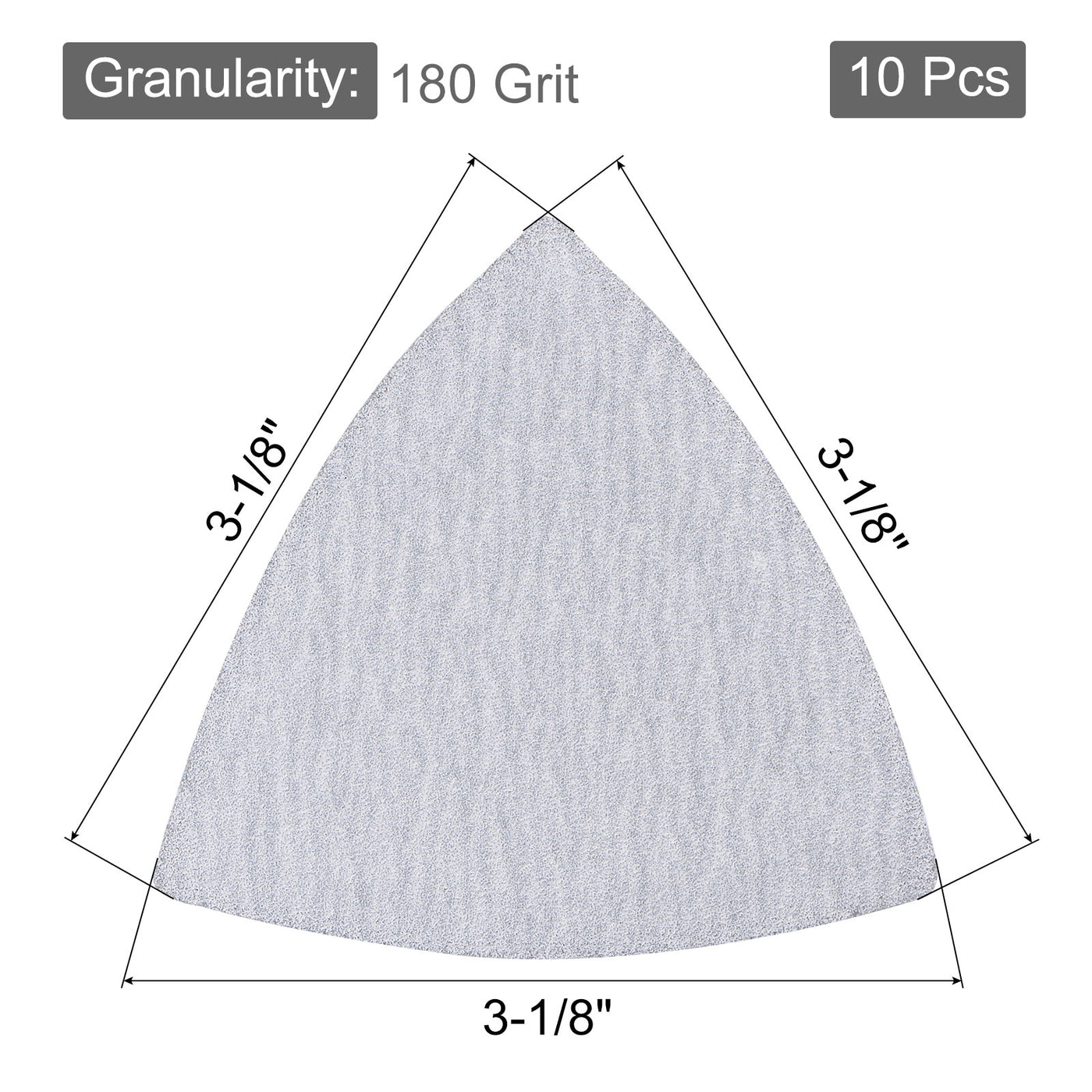 Harfington Triangle Sandpaper Pads Hook Loop Backed
