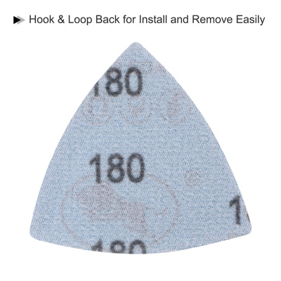 Harfington Triangle Sandpaper Pads Hook Loop Backed