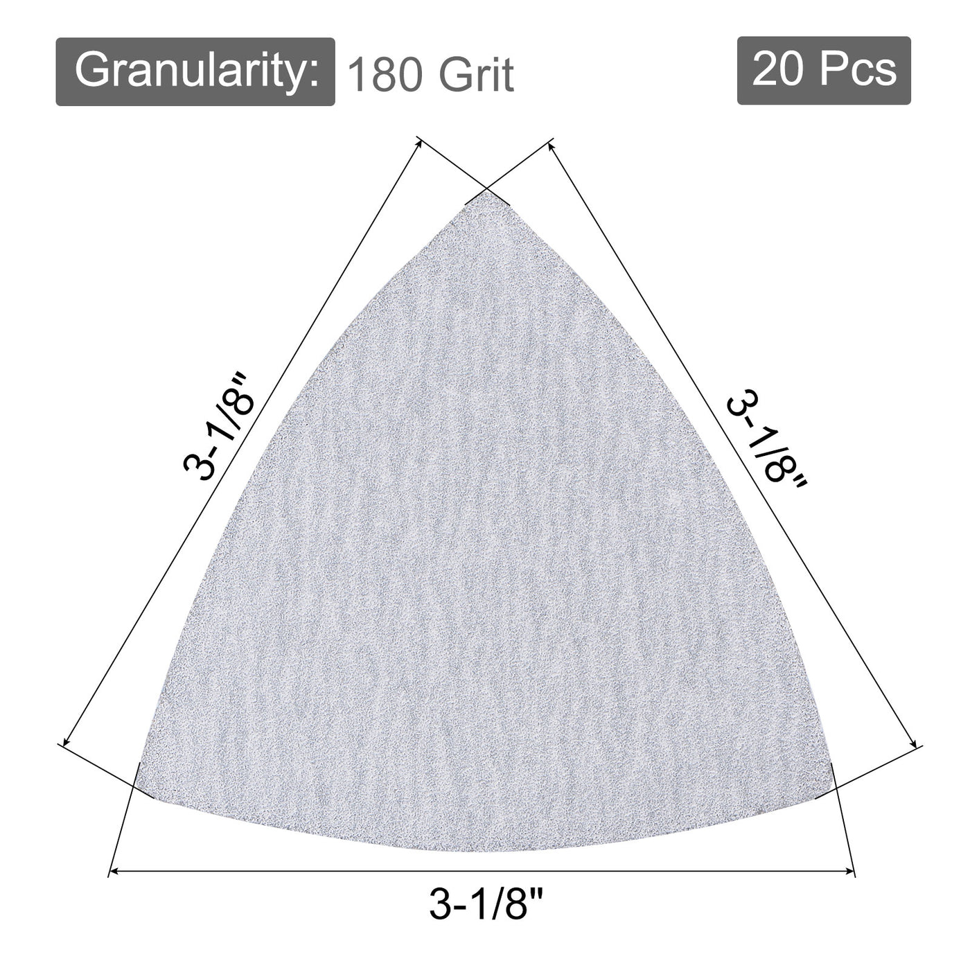 Harfington 3 inch Triangle Hook and Loop Back Sandpaper