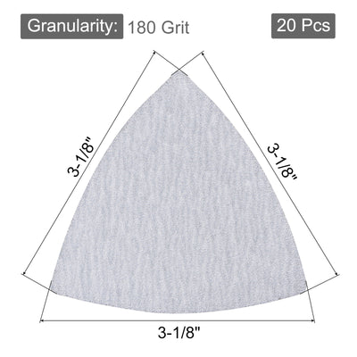 Harfington 3 inch Triangle Hook and Loop Back Sandpaper