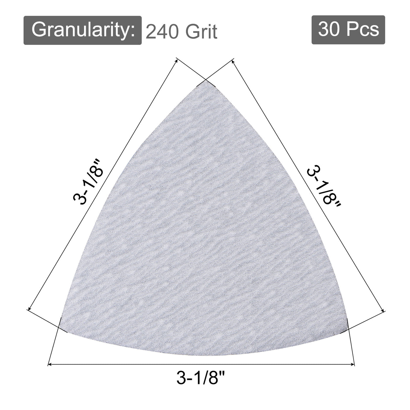 Harfington Triangle Sandpapers Pad Hook and Loop Backed