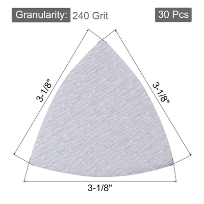 Harfington Triangle Sandpapers Pad Hook and Loop Backed