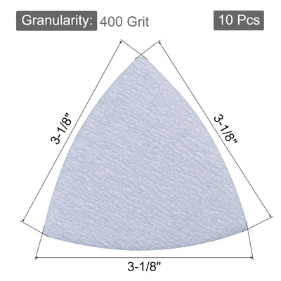 Harfington Triangle Sandpaper Pads Hook Loop Backed