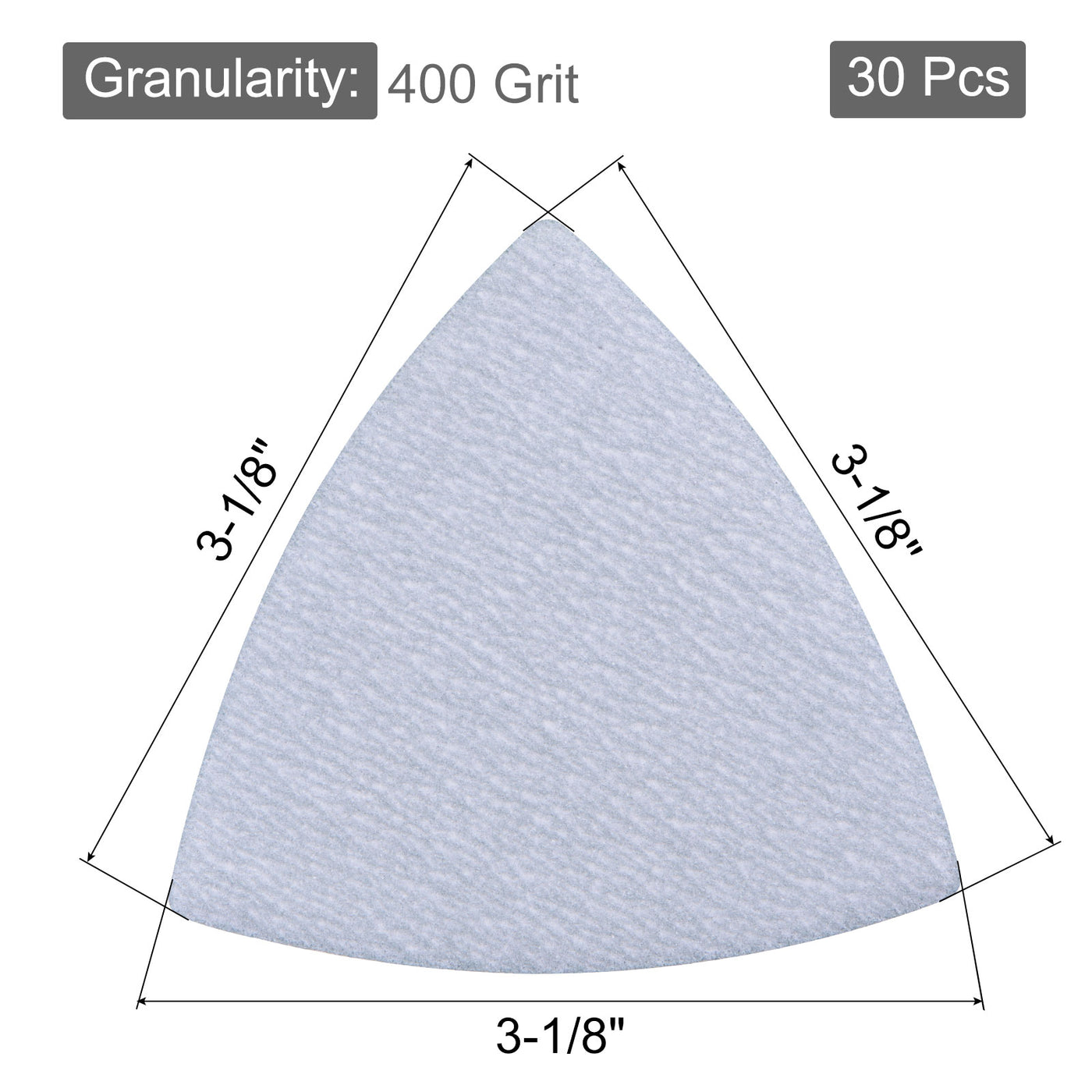 Harfington Triangle Sandpapers Pad Hook and Loop Backed