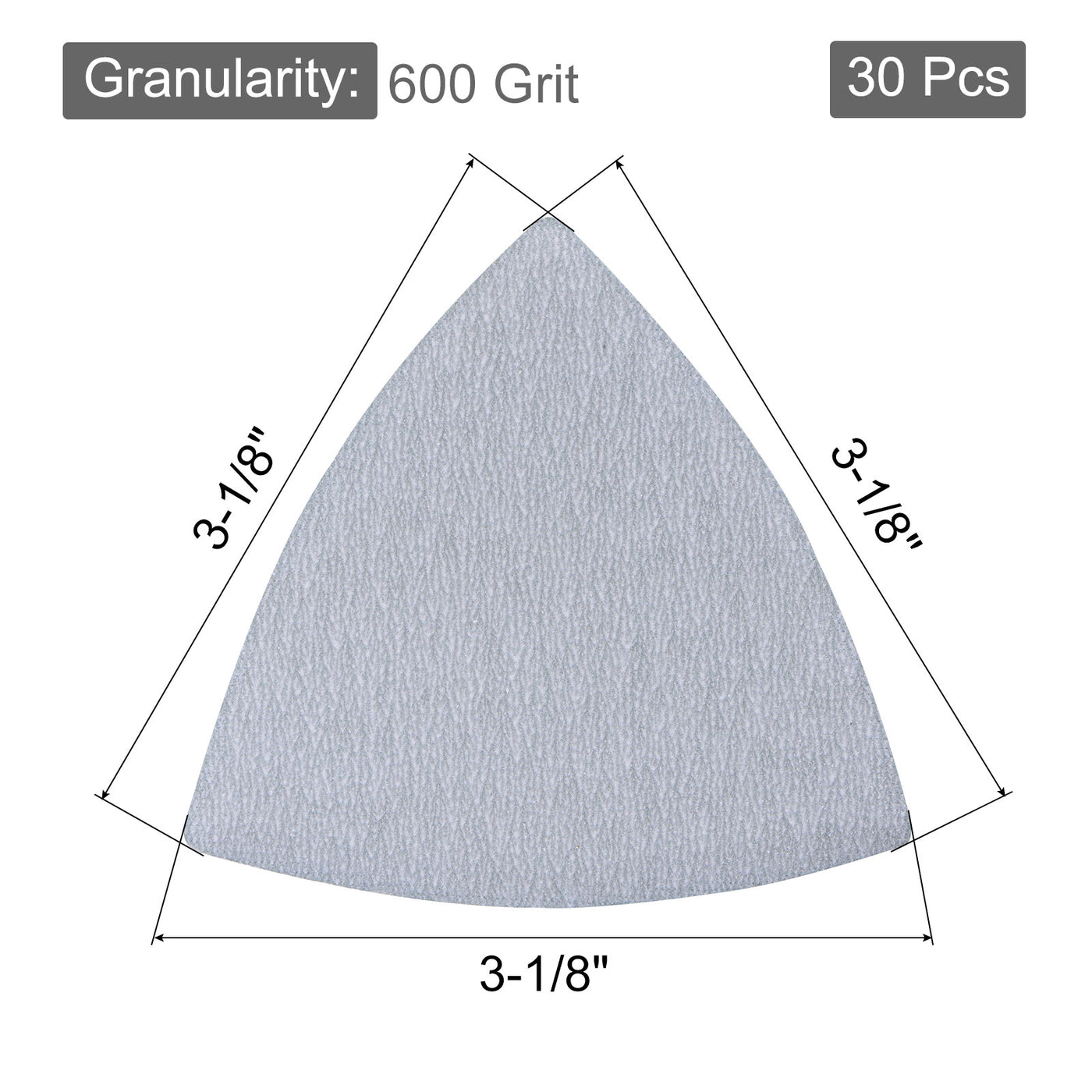 Harfington Triangle Sandpapers Pad Hook and Loop Backed