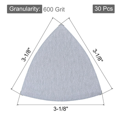 Harfington Triangle Sandpapers Pad Hook and Loop Backed