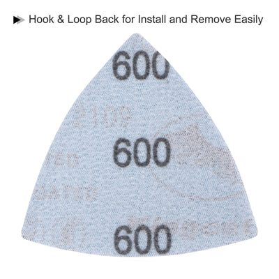 Harfington Triangle Sandpapers Pad Hook and Loop Backed
