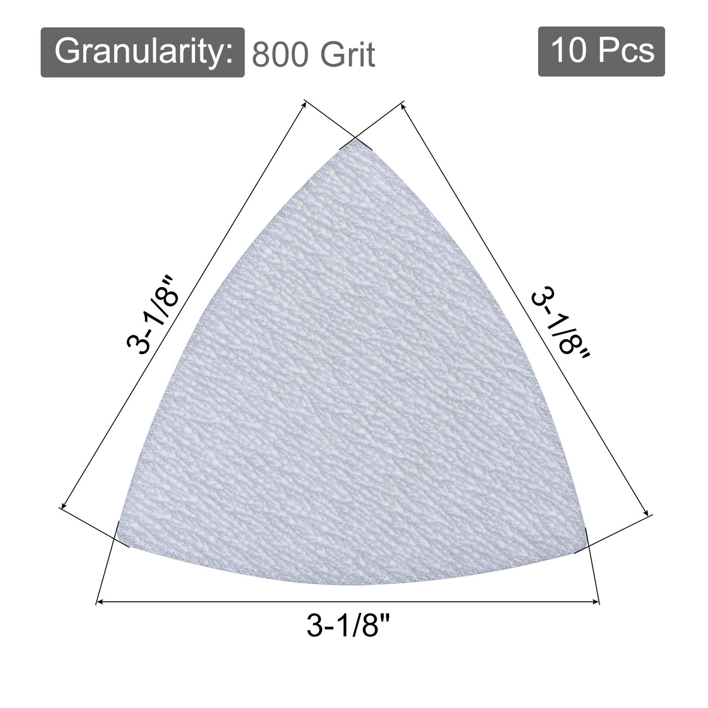 Harfington Triangle Sandpaper Pads Hook Loop Backed